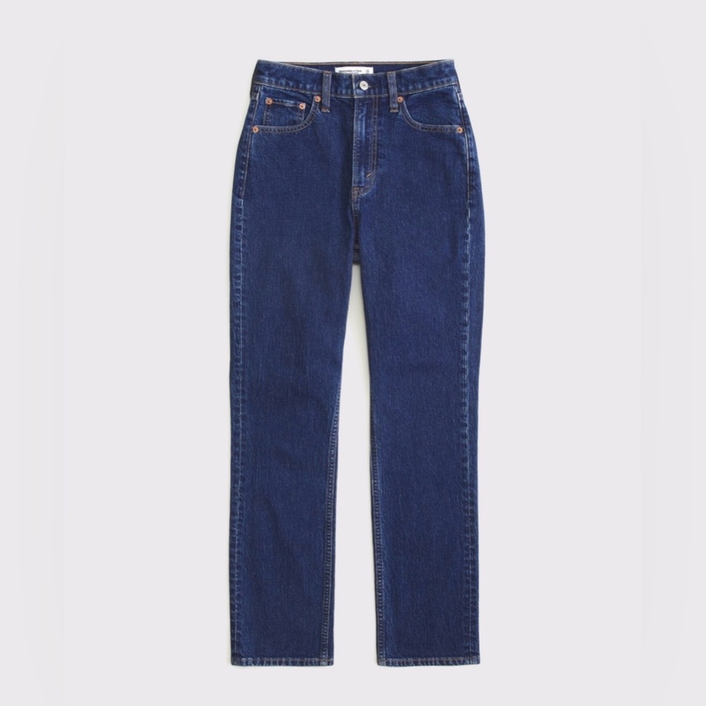 Abercrombie Ultra High Rise Ankle Straight Jean - 27